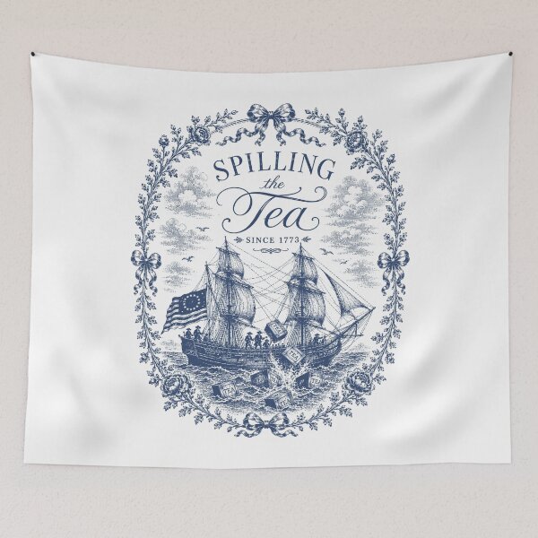 Item preview, Spilling The Tea Since 1773 designed and sold by DropTheChan.