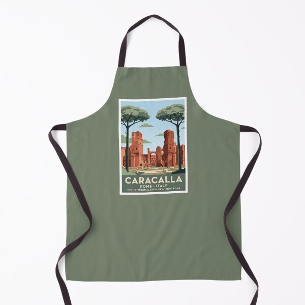 Item preview, Rome Italy Vintage Travel Poster Baths Of Caracalla designed and sold by RetroRewind Studio.