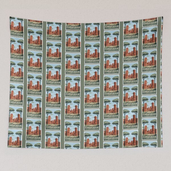 Item preview, Rome Italy Vintage Travel Poster Baths Of Caracalla designed and sold by RetroRewind Studio.