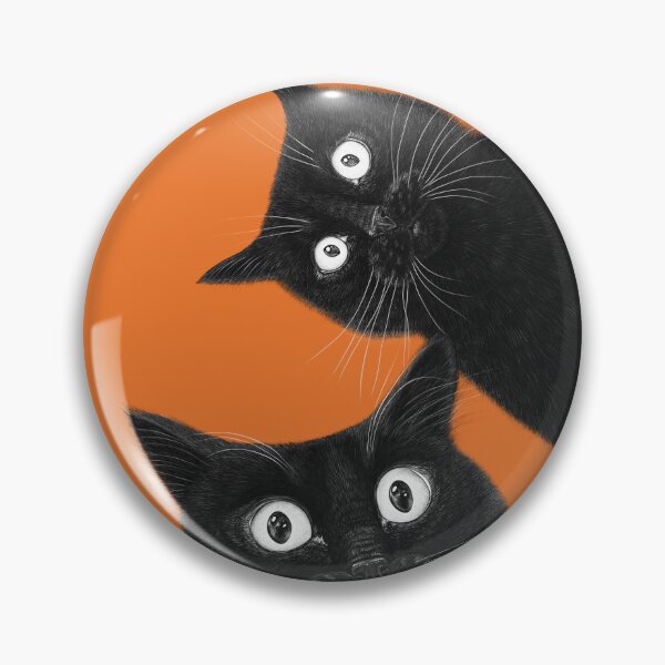 Item preview, Two black cats designed and sold by Valeriya Korenkova Kodamorkovkart.