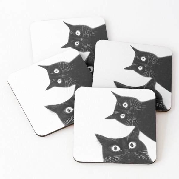 Item preview, Two black cats designed and sold by Valeriya Korenkova Kodamorkovkart.