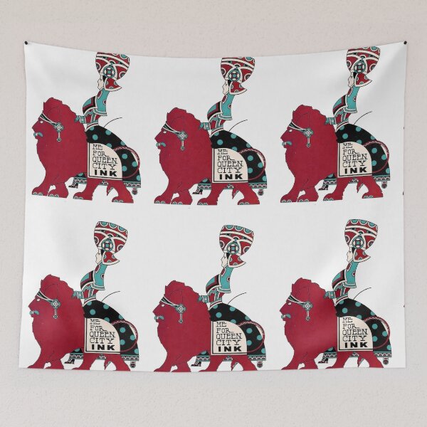 Item preview, Vintage Queen City Ink Ad - Red & Teal designed and sold by thelivingrp.