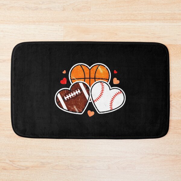 Item preview, Heart Sports Valentine Basketball Football Soccer designed and sold by allistermariam.