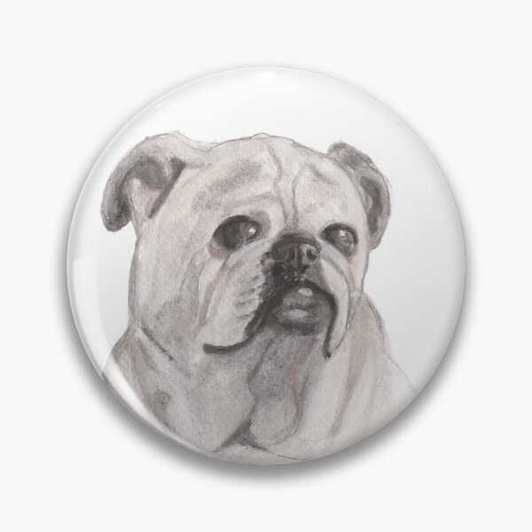 Item preview, Pug portrait in watercolor designed and sold by San-shine-arts.
