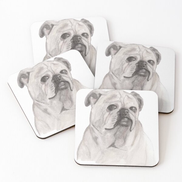 Item preview, Pug portrait in watercolor designed and sold by San-shine-arts.