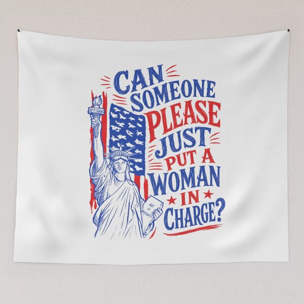 Item preview, Can Someone Please Just Put A Woman In Charge? Feminist Women's Rights Activist designed and sold by HumansStuck12.