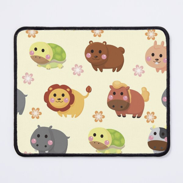 Item preview, Cute Farm Animals Pattern | Kawaii Woodland & Farm Animal Seamless Design designed and sold by RJACreative.