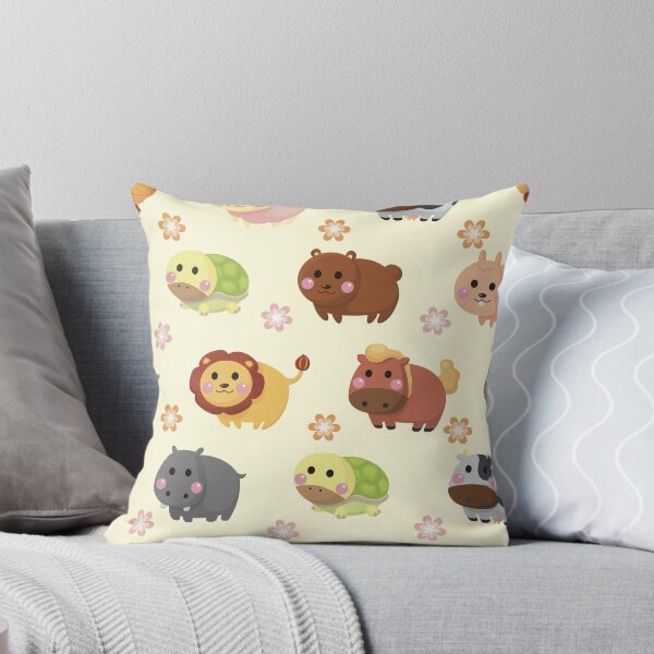 Item preview, Cute Farm Animals Pattern | Kawaii Woodland & Farm Animal Seamless Design designed and sold by RJACreative.