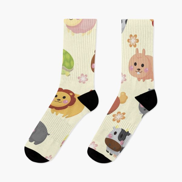 Artikelvorschau, Niedliches Bauernhoftier-Muster | Nahtloses Kawaii-Design mit Wald- und Bauernhoftieren entworfen und verkauft von RJACreative.