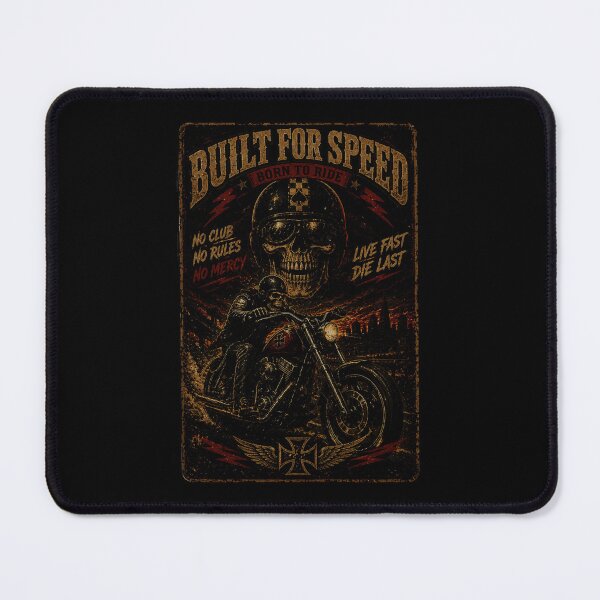 Item preview, Biker Skull Motorcycle Poster Born to Ride Vintage Road designed and sold by Modaozushi216.