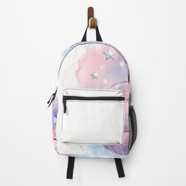 Item preview, Sleeping Kawaii Cat with Moon and Stars - Dreamy Pastel Aesthetic designed and sold by CMBHDesigns.