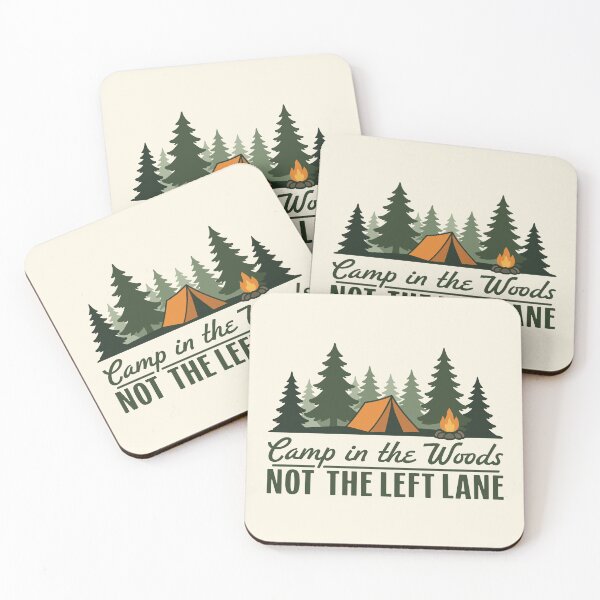 Item preview, Acampa en el bosque. No es el carril izquierdo. designed and sold by MaddiLoppnow.
