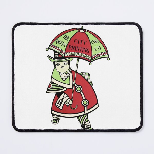 Item preview, Vintage Queen City Ink Advertisement - Red & Green designed and sold by thelivingrp.