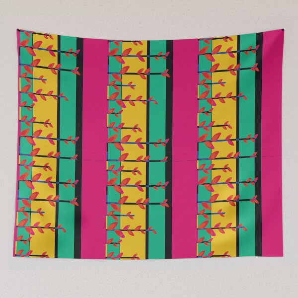 Item preview, Floral Stripes designed and sold by Emily Gall Designs.