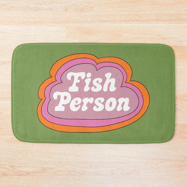 Item preview, Fish Person (Purple on Green) designed and sold by yellowflowerhut.