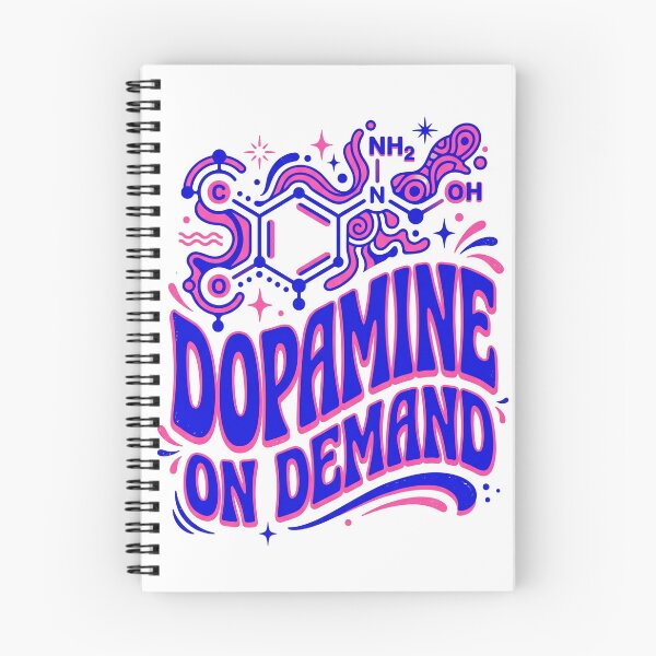 Item preview, Y2K Neon Science: Groovy Dopamine Neurotransmitter Design designed and sold by MEDICOFFEE.