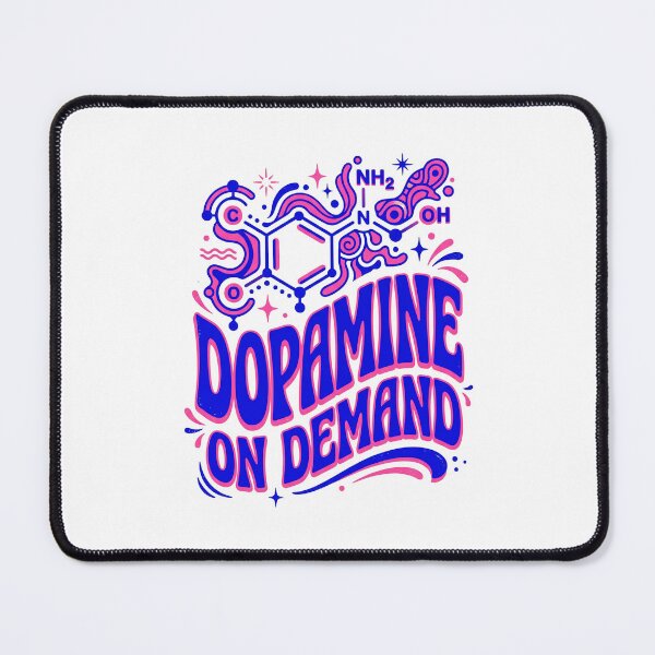 Item preview, Y2K Neon Science: Groovy Dopamine Neurotransmitter Design designed and sold by MEDICOFFEE.