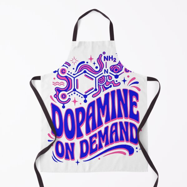 Item preview, Y2K Neon Science: Groovy Dopamine Neurotransmitter Design designed and sold by MEDICOFFEE.