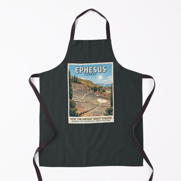 Item preview, Ephesus Vintage Travel Poster Ancient Great Theater designed and sold by RetroRewind Studio.
