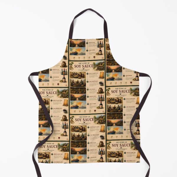 Item preview, The Story of Soy Sauce Vintage Infographic Poster designed and sold by Easternpantry.