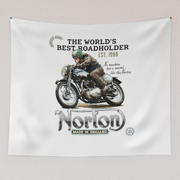 Item preview, Vintage Motorcycle Roadholder Classic Rider  designed and sold by CuteArtKawaii.