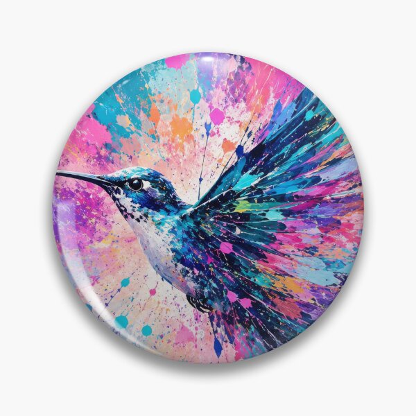 Item preview, Exploding Hummingbird Vibrant Color Burst designed and sold by scicilysimonee.