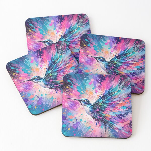 Item preview, Exploding Hummingbird Vibrant Color Burst designed and sold by scicilysimonee.