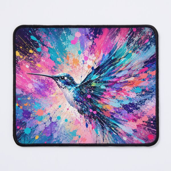 Item preview, Exploding Hummingbird Vibrant Color Burst designed and sold by scicilysimonee.