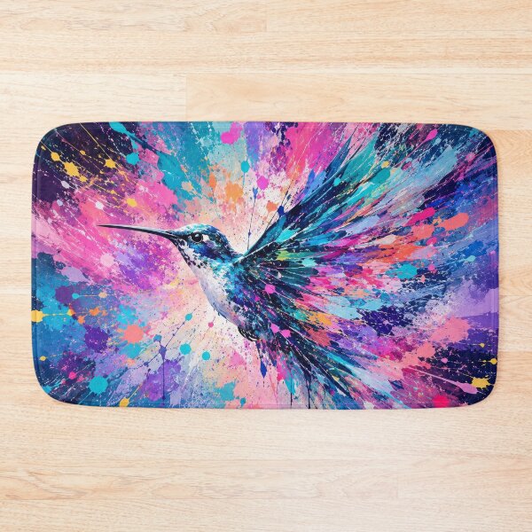 Item preview, Exploding Hummingbird Vibrant Color Burst designed and sold by scicilysimonee.