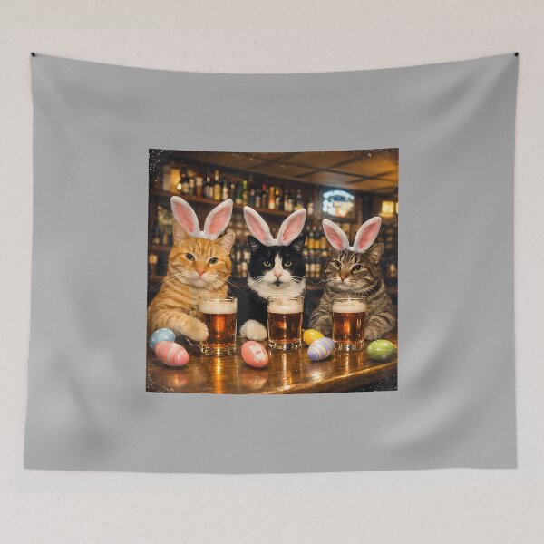 Item preview, Funny Easter Day Cats Ears Bunny Eggs for Women Men designed and sold by ArleneRowe.