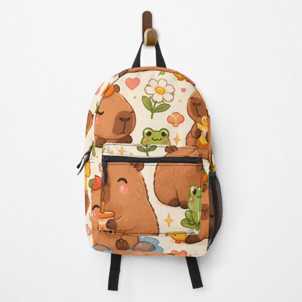 Item preview, Cute Capybara & Orange Pattern | Kawaii Capybara Hot Spring Seamless Design designed and sold by RJACreative.