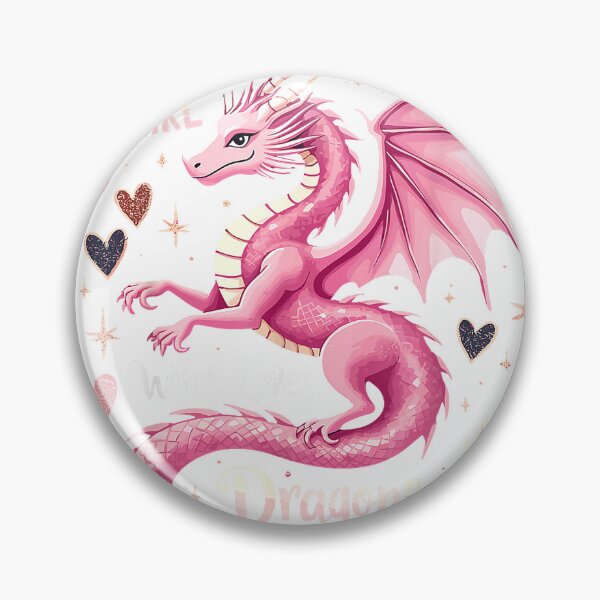 Item preview, Just a Girl Who Loves Dragons Pink Dragon Design T-Shirt designed and sold by SavsMerch.