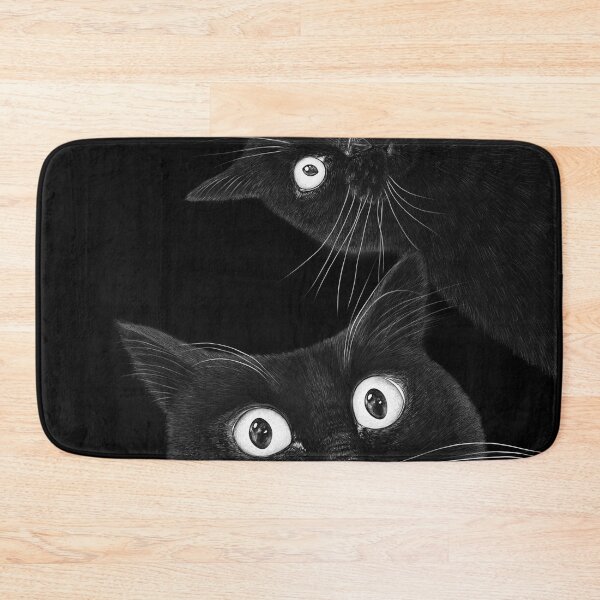 Item preview, Two black cats on black designed and sold by Valeriya Korenkova Kodamorkovkart.