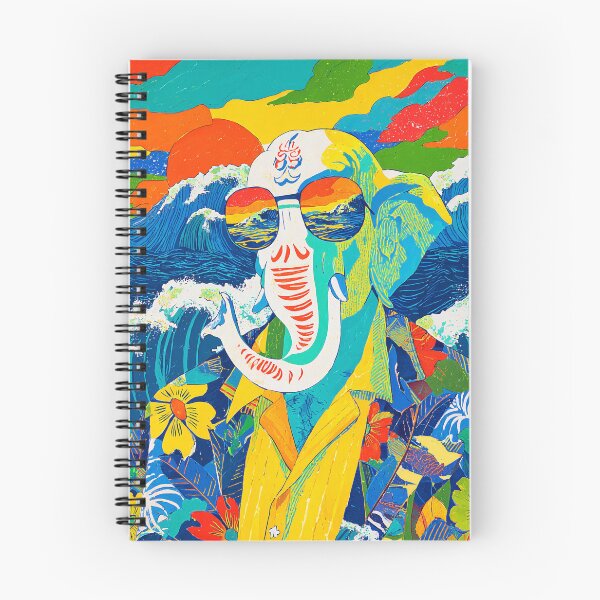 Item preview, Ganesha Ocean Vision Great Waves Psychedelic Pop Art designed and sold by PANNARUK THAILAND.