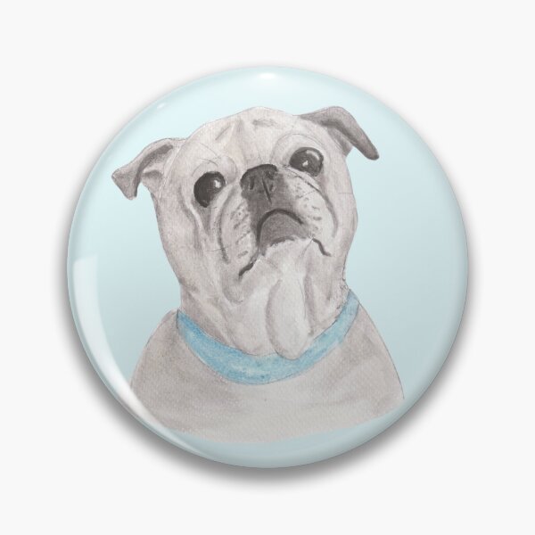 Item preview, Watercolor portrait of a pug designed and sold by San-shine-arts.