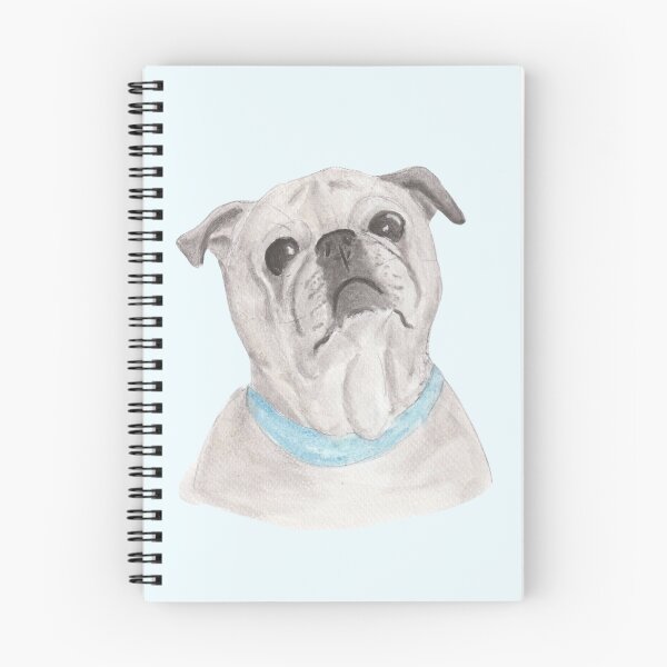 Item preview, Watercolor portrait of a pug designed and sold by San-shine-arts.