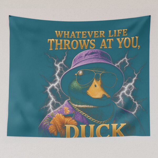 Item preview, Whatever Life Throws At you Duck and let it hit someone else Pullover Hoodie designed and sold by TarynArdine.