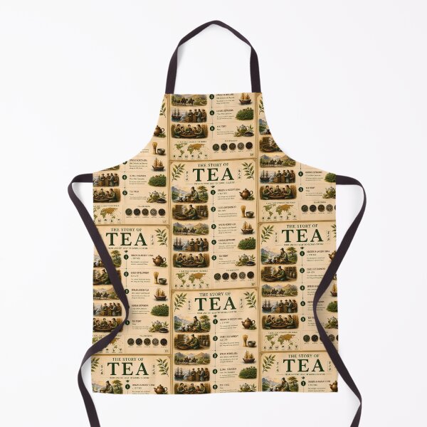 Item preview, The Story of Tea Vintage Infographic Poster designed and sold by Easternpantry.