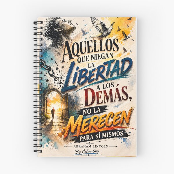 Item preview, Those Who Deny Freedom to Others | Abraham Lincoln | Inspirational Typographic Art designed and sold by Coloralmy.