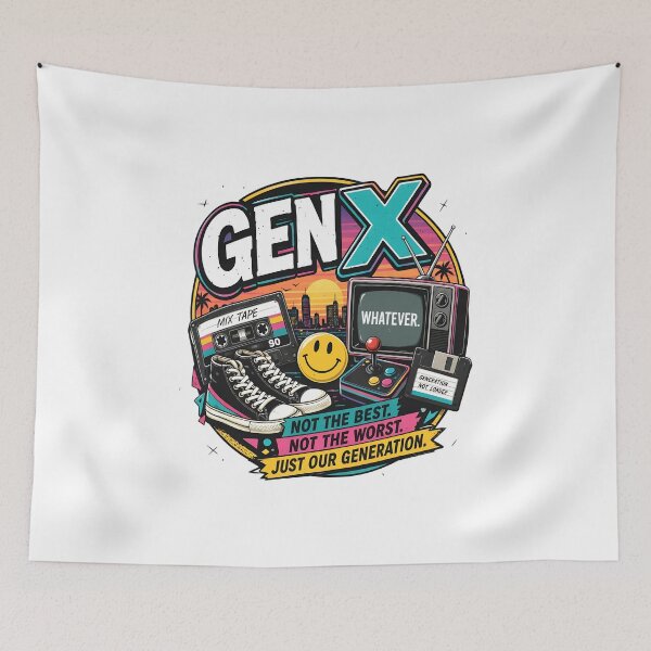 Item preview, Gen X Nostalgia Retro 80s 90s Vibe designed and sold by TokyoAyashi.