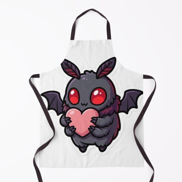 Item preview, Mothman Cryptid Holding a Heart Kawaii Goth Art designed and sold by CozyDesignsCo.
