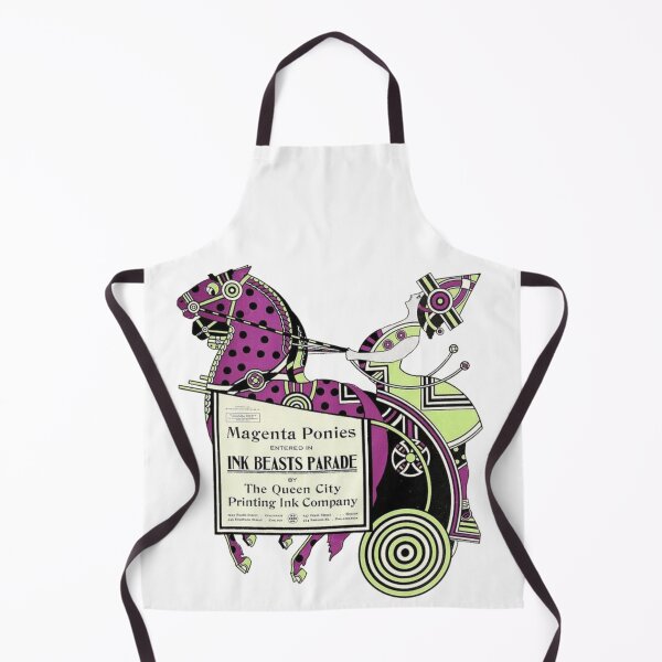 Item preview, Vintage Advertisement for Queen City Inks - Magenta & Lime Green designed and sold by thelivingrp.