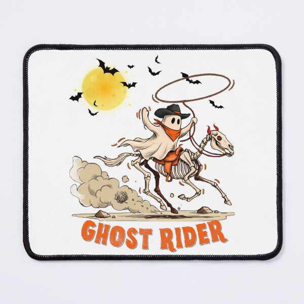 Item preview, Spooky Cowboy Ghost Riding Skeleton Horse - Retro Western Halloween Aesthetic designed and sold by VibranPalette.