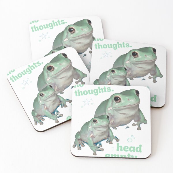 Item preview, No Thoughts Head Empty Frog Meme Funny Art designed and sold by TokyoAyashi.