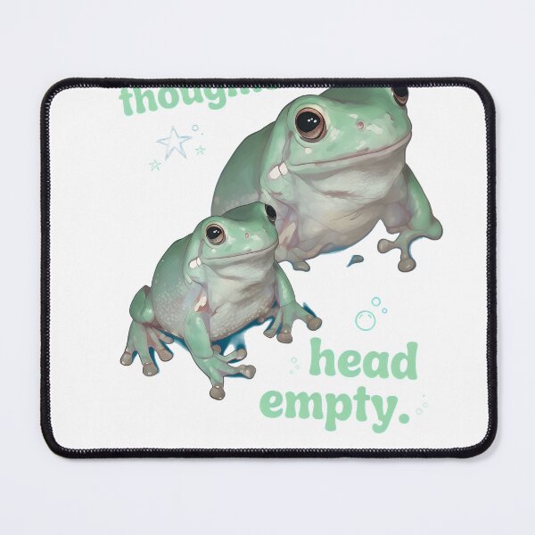 Item preview, No Thoughts Head Empty Frog Meme Funny Art designed and sold by TokyoAyashi.