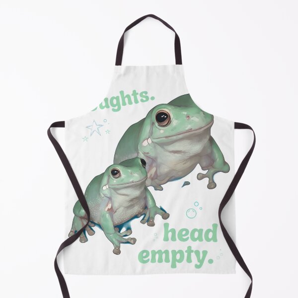 Item preview, No Thoughts Head Empty Frog Meme Funny Art designed and sold by TokyoAyashi.