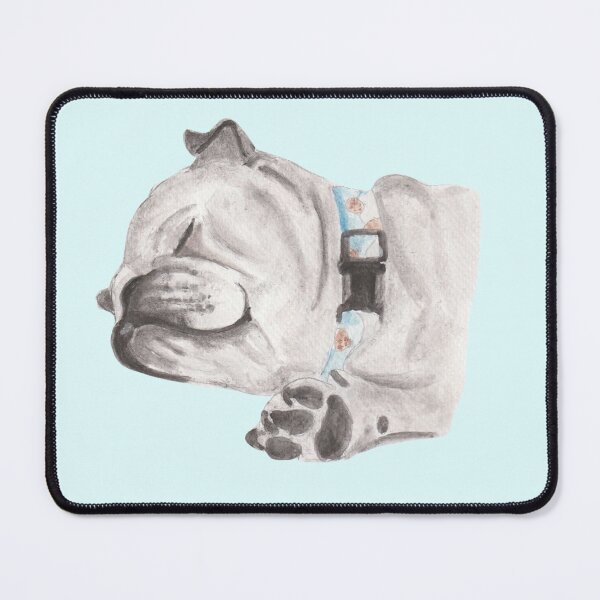 Item preview, Watercolor portrait of a sleeping pug designed and sold by San-shine-arts.