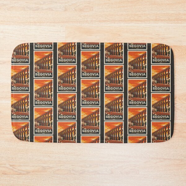 Item preview, Segovia Vintage Travel Poster Roman Aqueduct Art designed and sold by RetroRewind Studio.