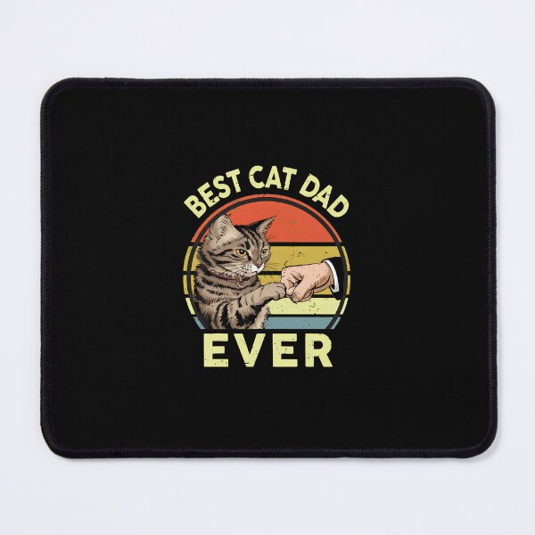Item preview, Best Cat Dad Ever Fist Bump Retro Sunset designed and sold by GiaoCalonas.