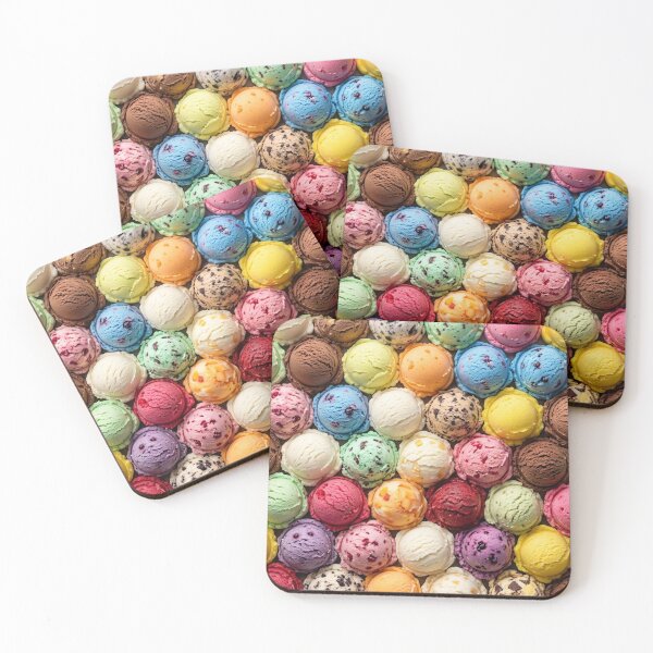 Item preview, colorful ice cream scoops designed and sold by Nightscapes.